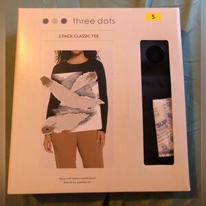 🔊 three dots | 2 black classic tees